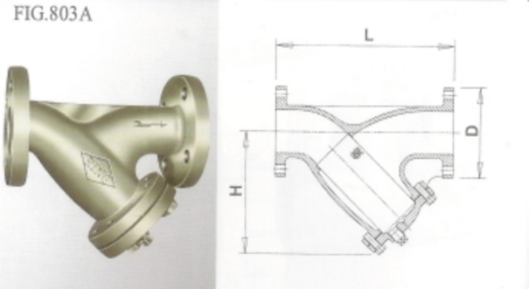延性鑄鐵Y型過濾器 JIS-16K