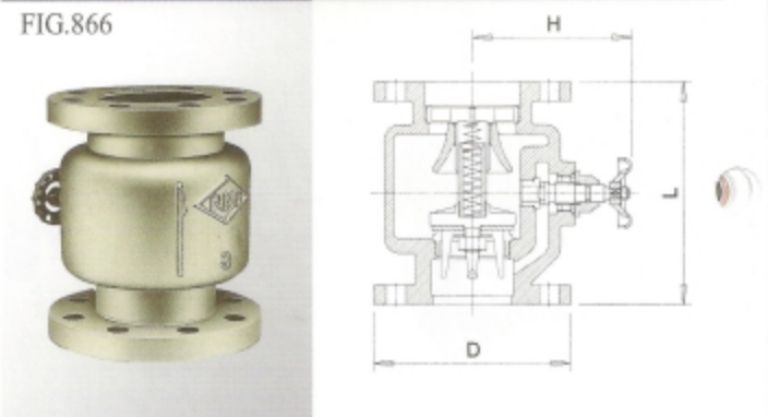 延性鑄鐵緩衝式逆止閥 JIS-16K