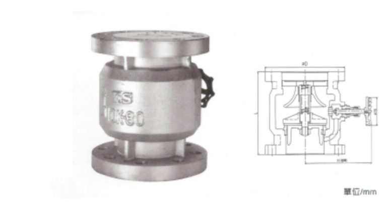鑄鐵無聲逆止閥 JIS-10K