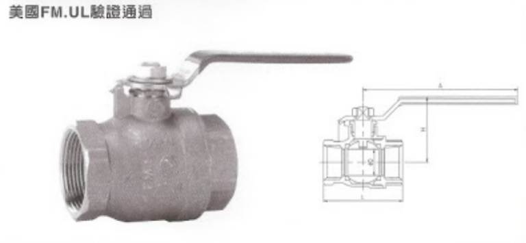 鍛造黃銅球塞閥 UL 全流量 150S/600W.O.G